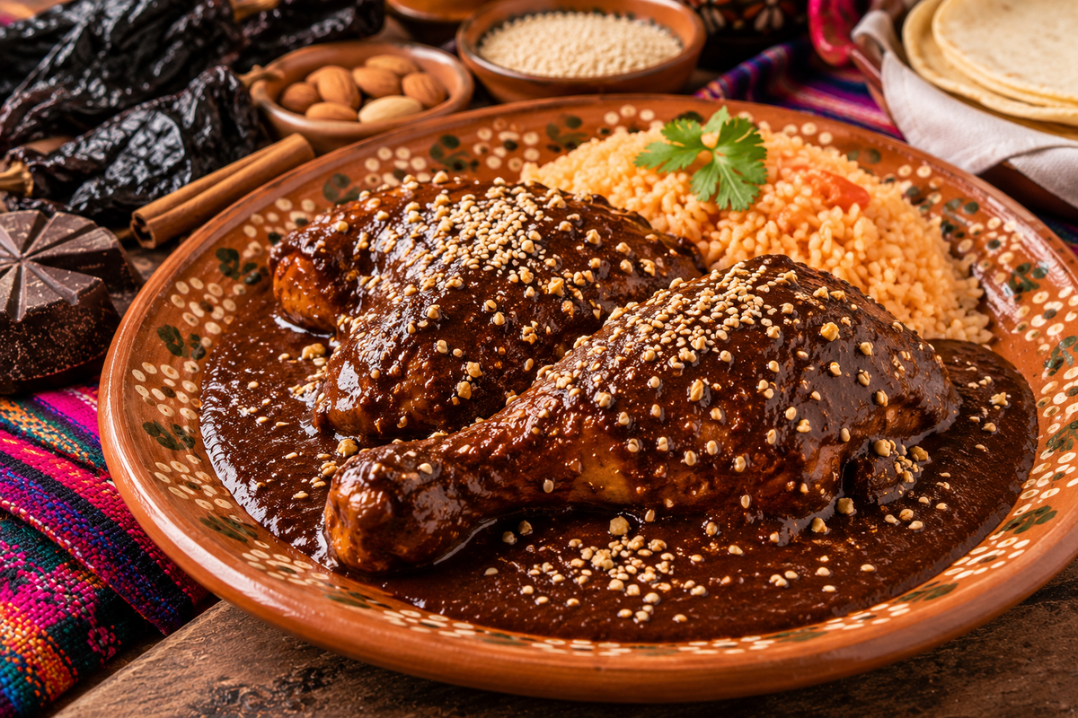 Mole Poblano met Kip