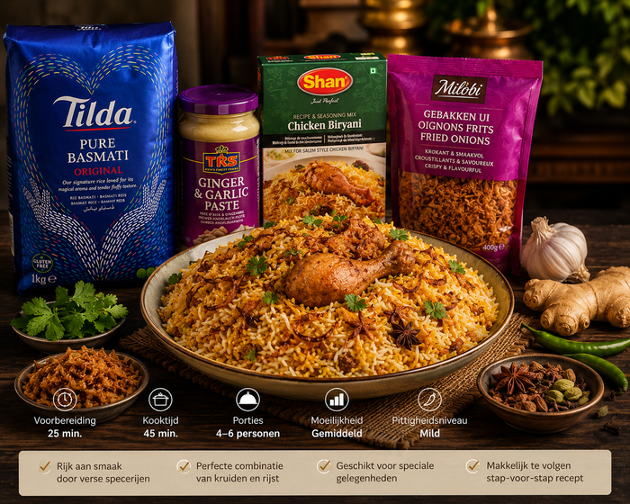 Authentiek Chicken Biryani Recept
