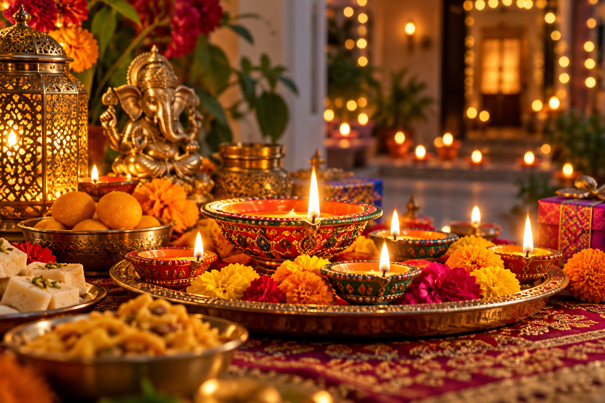 Diwali uitgelegd: oorsprong, tradities en gerechten
