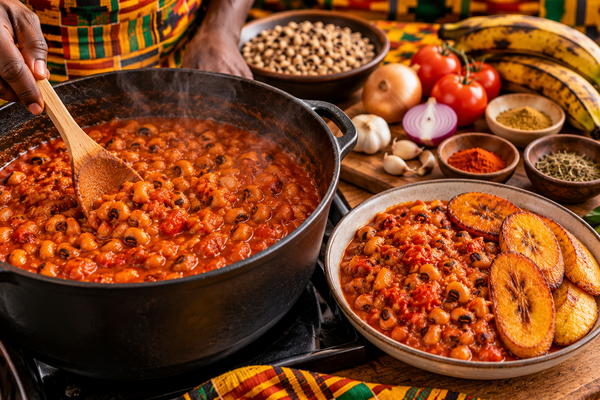 Red Red – Ghanees Recept met Zwartoogbonen & Bakbanaan