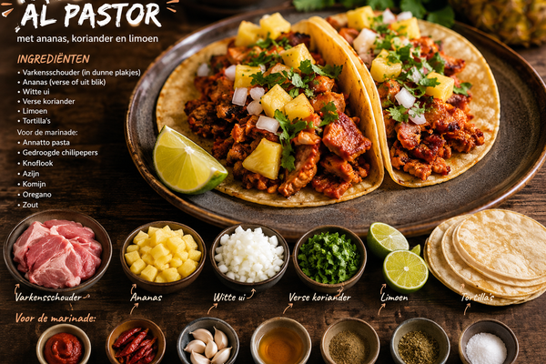 🌮 Taco al Pastor – Authentiek Recept
