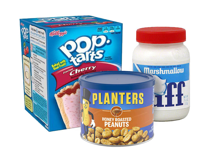 Snoep, koek, chips en chocolade