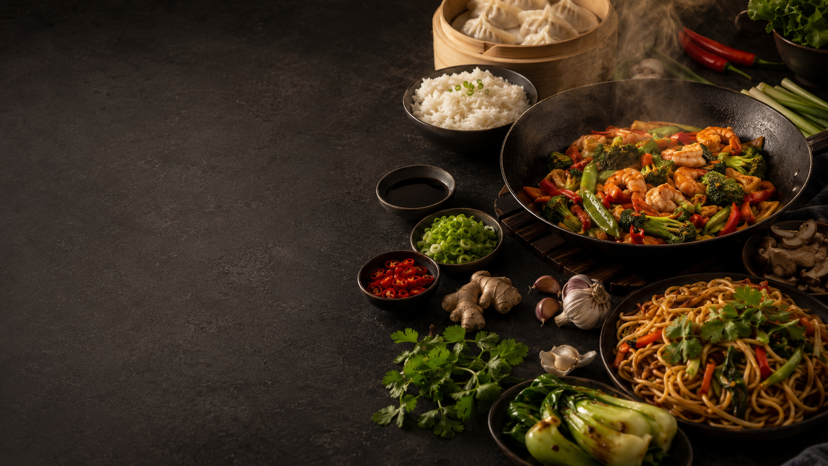 Aziatische gerechten en ingrediënten