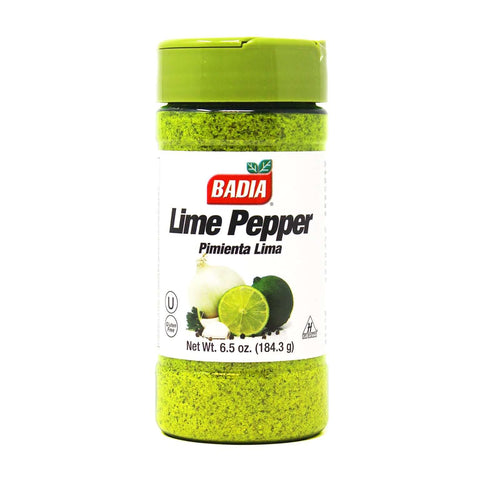 Badia Lime Pepper Seasoning 6.5oz / 185.3g