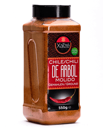 Gemalen chile de árbol Xatze 550g