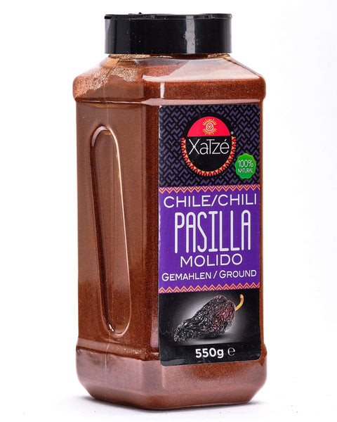 Gemalen pasilla chili Xatze 550g zak