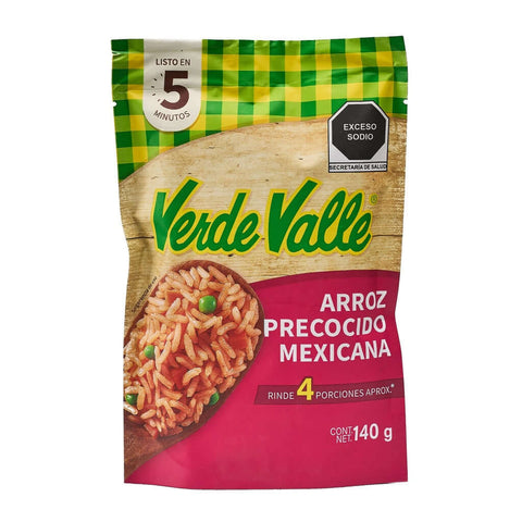 Arroz Verde Valle 140g Precocido Mexicana