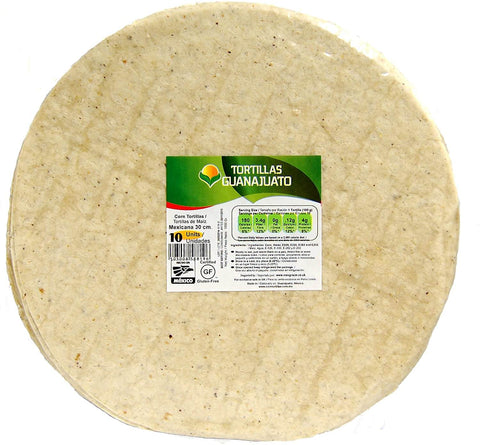 Torti Maiz Guanajuato 1kg 30cm Whtie Corn Mexicana