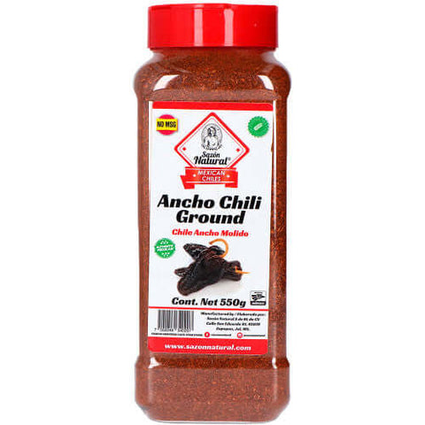 Sazon Natural Ancho Chilli Powder 550g