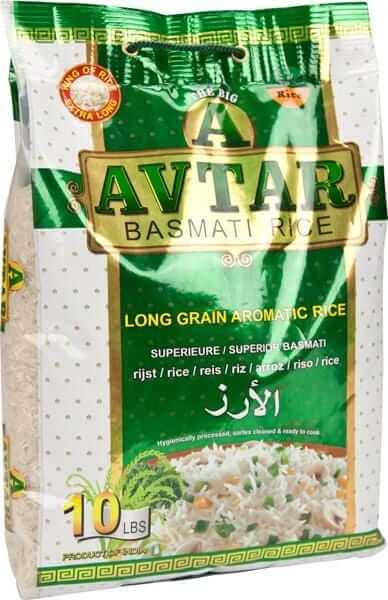 Avatar Basmati Rice Extra long Aromaatic 4.5kg