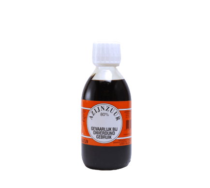 Azijnzuur 80% schoonmaakazijn 250ml fles