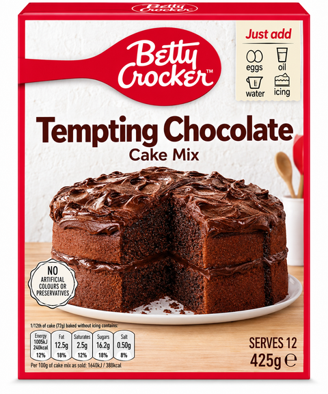 Betty Crocker Tempting Chocolate Cake Mix 425g