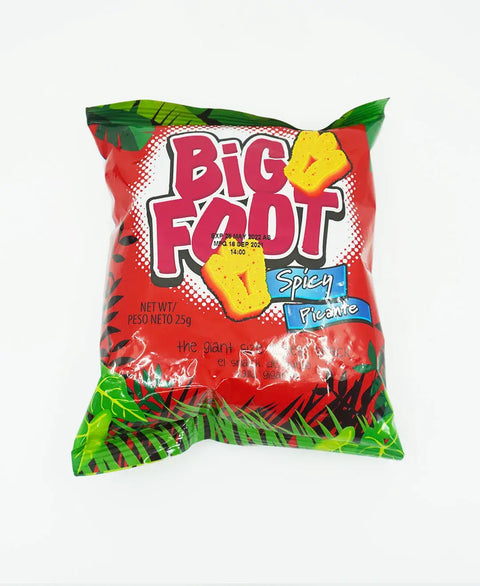 Big Foot Spicy Queso Picante gepofte chips Holiday 25g zakje
