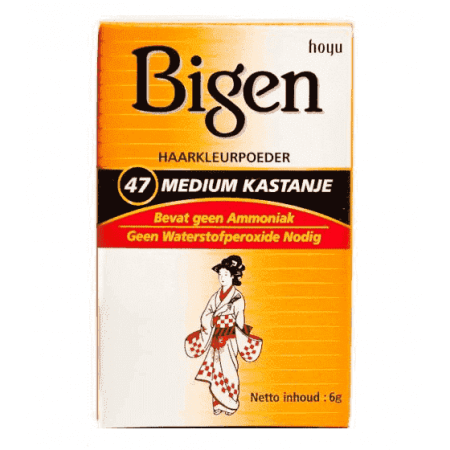 Poederhaarverf Bigen medium chestnut 47