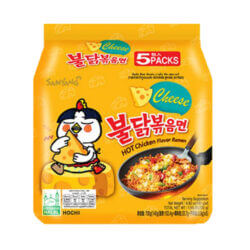 Buldak Hot Chicken Flavour Cheese Ramen 5 pack