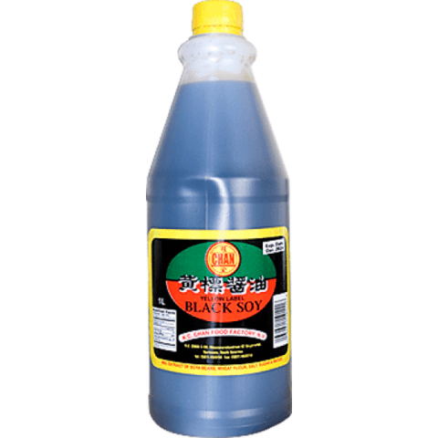 K.C. Chan black soy donkere sojasaus 1L fles