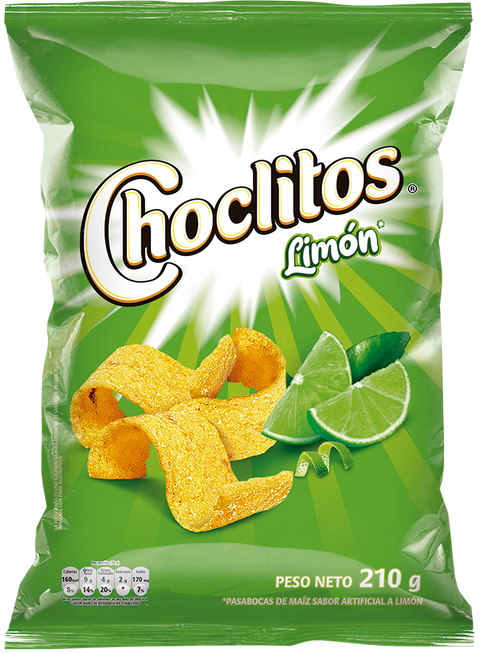 Choclitos Limón Intenso 210g