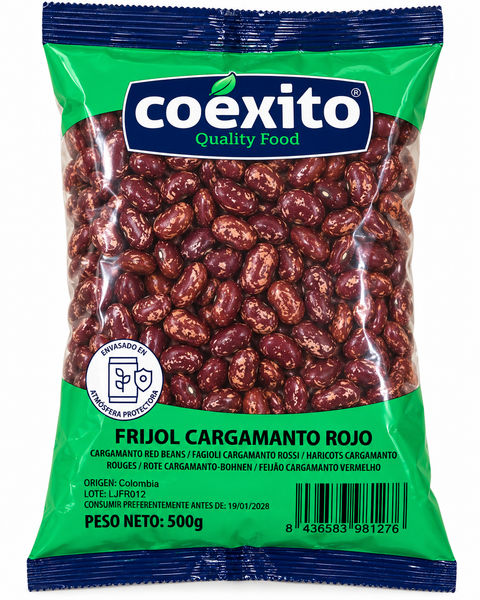 Coexito Frijol Cargamanto Rojo 500g