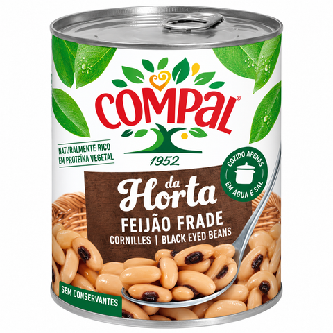 Compal Feijão Frade / Black-Eyed Beans 845g
