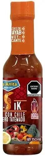 Geroosterde rode habanero salsa La Anita 150ml fles