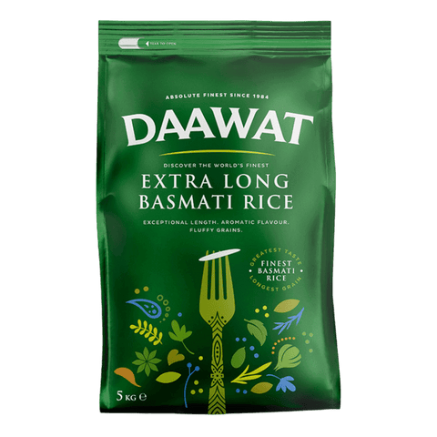 Daawat Extra Long basmati rijst 5kg zak