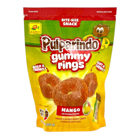 Pulparindo gummy rings mango De la Rosa 255g zak