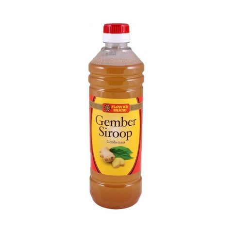 Gembersiroop Flower Brand 500ml fles