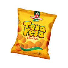Surinaamse chips Fernandes Tesa Fesa 25g zakje