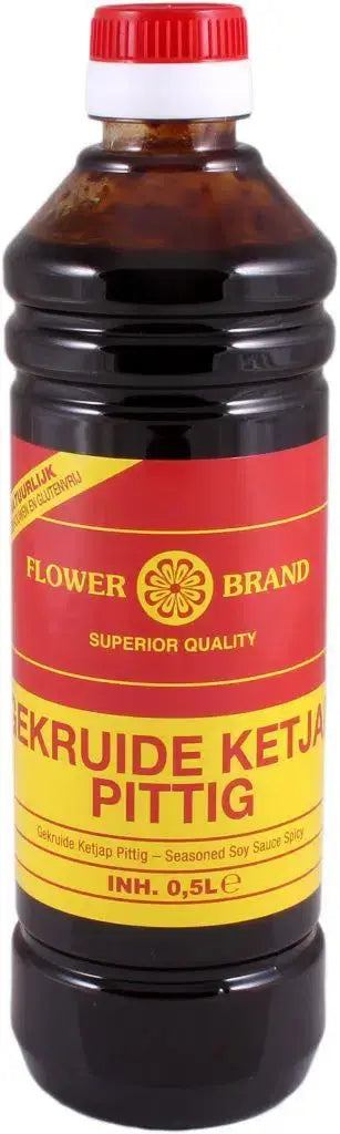 Flower Brand Gekruide Ketjap Pittig 500ml