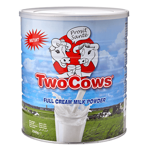 Two Cows instant melkpoeder 2,5kg verpakking