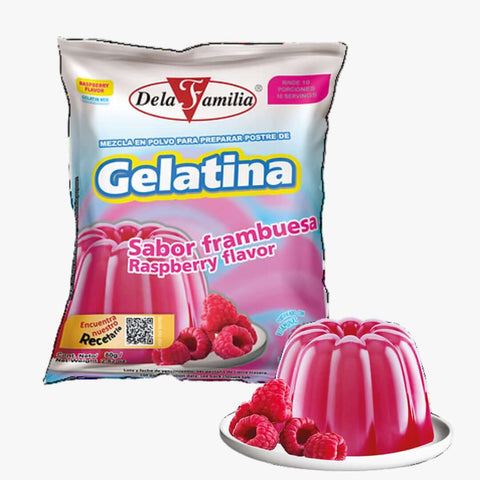 Delafamilia Gelatina Frambuesa 80g