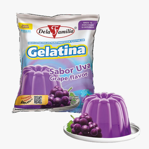 Gelatina Delafamilia UVA 80g