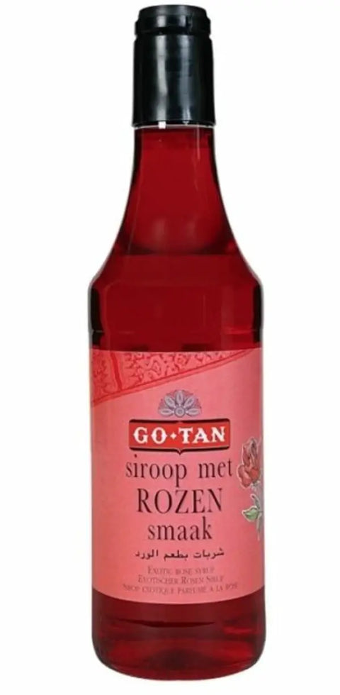 Rozensiroop Go-Tan 500ml fles