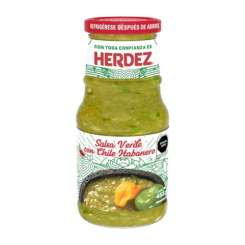 Herdez Salsa Verde con Chile Habanero 453g