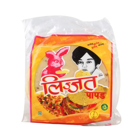 Komijn papadums jeera papad Lijjat 200g