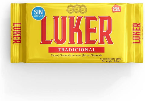 Luker chocolade zonder suiker 250g