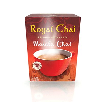 Instant masala chai Royal Chai gezoet doos