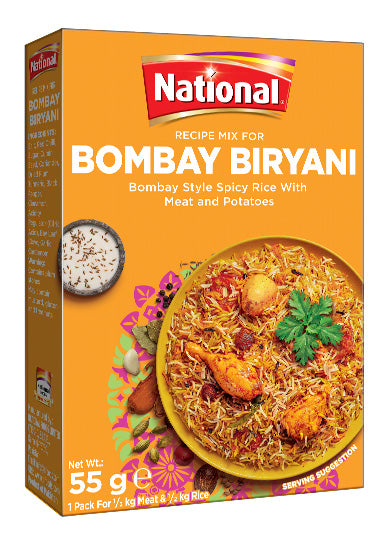 National Bombay Biryani Masala kruidenmix doos 140g