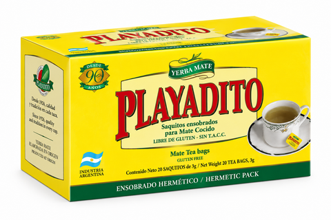 Playadito Mate Cocido yerba mate 20 theezakjes doos