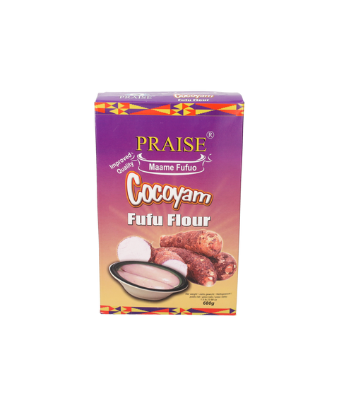 Praise cocoyam fufu meel 680g verpakking