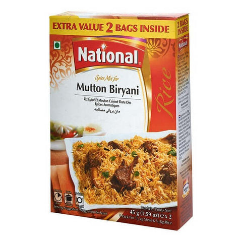 Kruidenmix mutton biryani National 78g doos