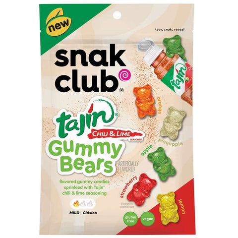 Gummyberen met Tajín Snak Club 57g zak