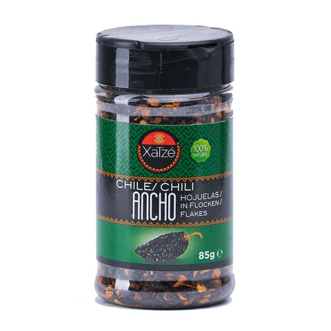 Ancho chilivlokken Xatze 85g zak