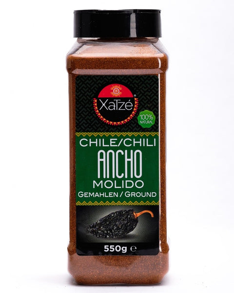 Gemalen ancho chilipeper Xatze 550g