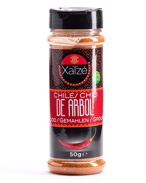 Gemalen chile de árbol Xatze 50g