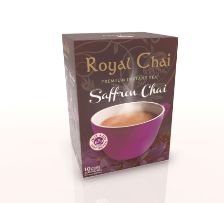 Instant saffraanchai Royal Chai gezoet doos