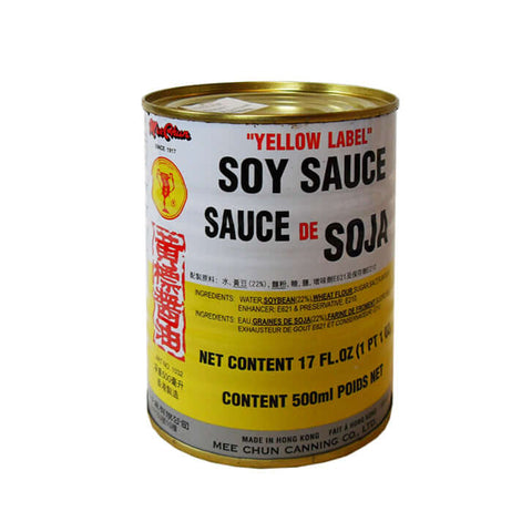 Sojasaus Mee Chun yellow label 500ml blik