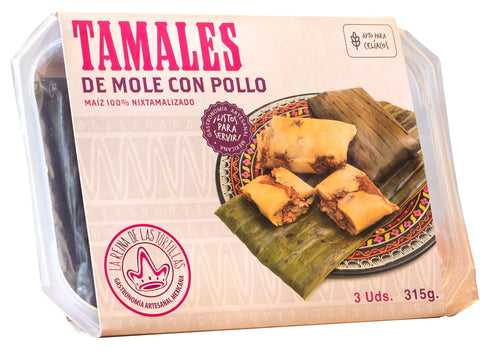 Tamales pollo con mole La Reina 315g