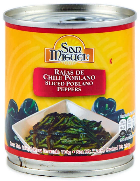 San Miguel Veget Chile Poblano Rajas 220gr