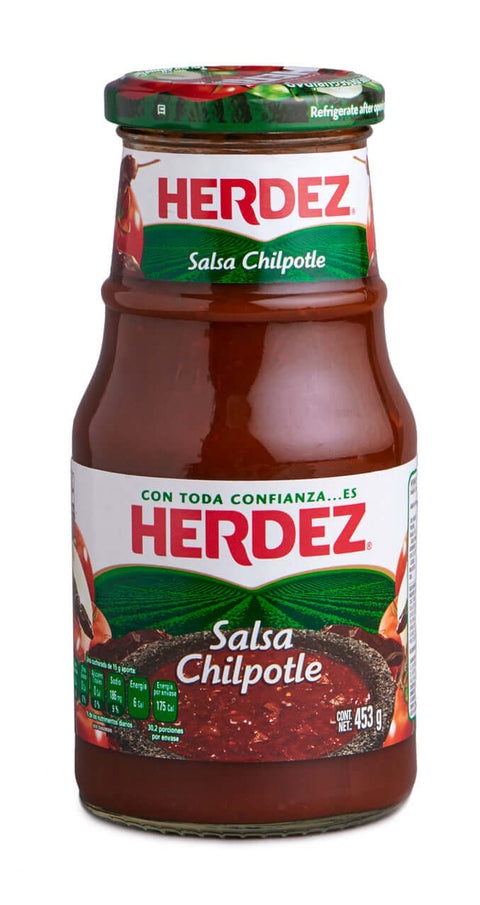 Salsa Herdez 453g Chipotle glass